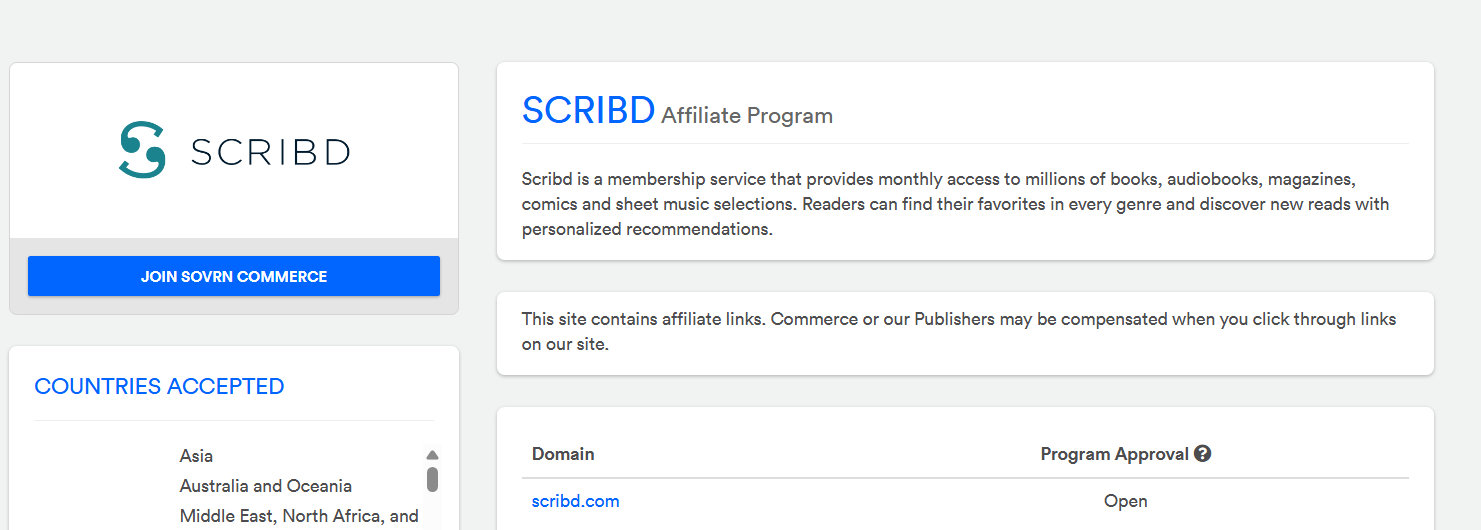 Scribd Affiliate Program